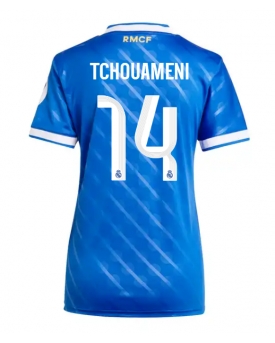 Real Madrid Aurelien Tchouameni #14 Maglia Gara Terza Repliche 2025-26 Donna Maniche Corte